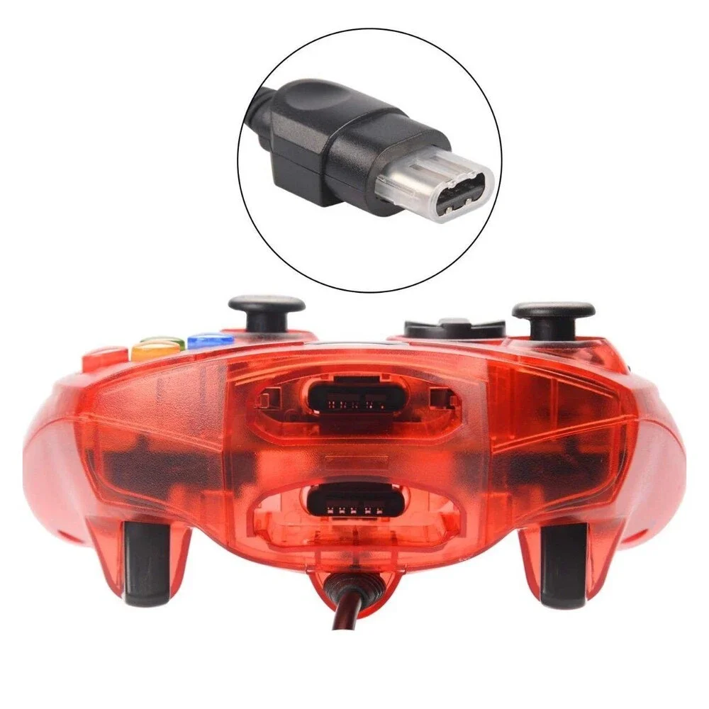Wired Gamepad Joystick Controller Compatible With Microsoft Classic Xbox S-type